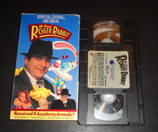 WHO FRAMED ROGER Rabbit (VHS, 1988) Bob Hoskins comédie animée aventure ...