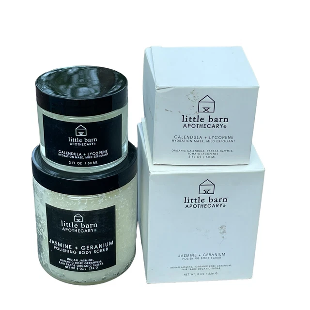 Lote de 2 exfoliantes corporales de 8 oz exfoliantes de máscara de hidratación 2 oz boticario Little Barn