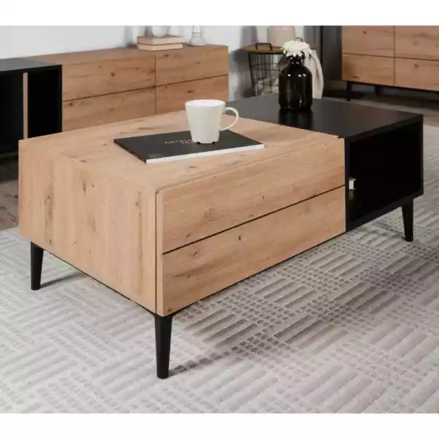 Finori Coffee Table Nola 55A Artisan Oak And Black