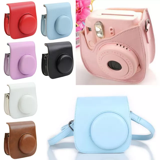 Leather Camera Shoulder Strap Bag for Case Pouch For Mini 8