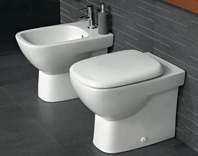 Sanitari bagno filo parete appoggio vaso sedile e bidet Fantasia 2 Pozzi Ginori