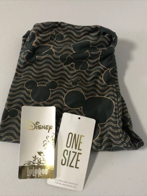 NWT LuLaRoe DISNEY Leggings LLR OS One Size Minnie OR Mickey Mouse