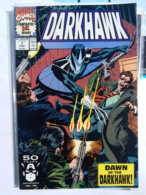 Darkhawk #1 (03/1991) Marvel Comics 1st Solo Series 🔑🔑🔑 Issue 🔥🔥🔥