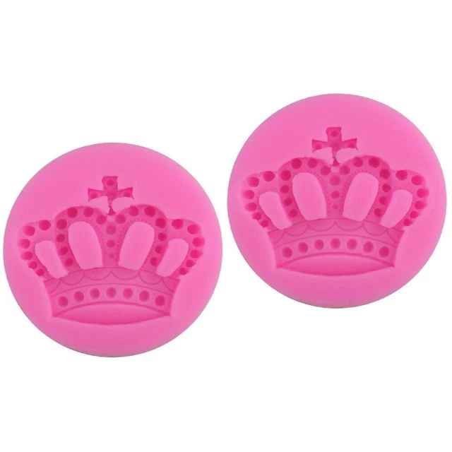 2pcs Crown Silicone Molds Cake Baking Molds Bakeware Cupcake Dessert Chocolate