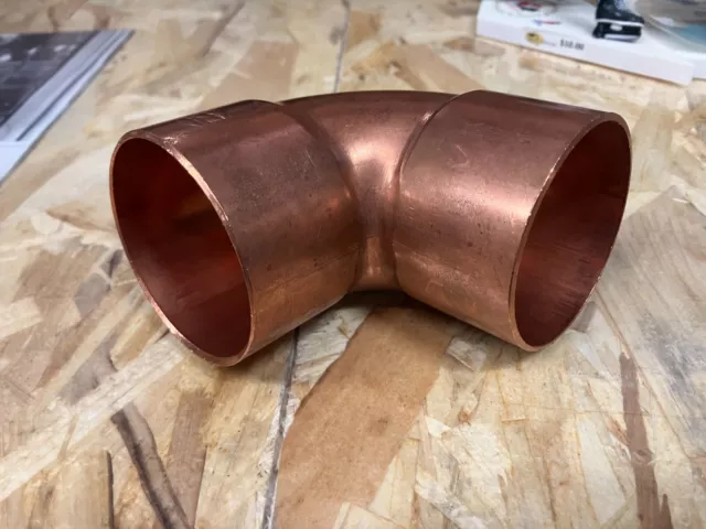W-2087 2 5/8 Copper Elbow 90 Degrees Short Radius C x C