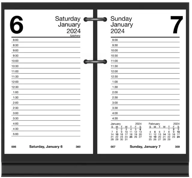 2024 ATAGLANCE E71750 Daily Calendar Refill, 31/2 x 527/32" NEW £