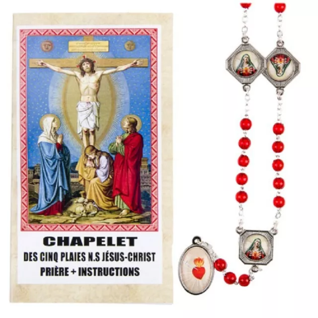 Chapelet dévotion de 5 plaies de Jésus Christ prière et instructions