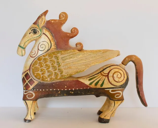 Pegasus - Mythical Winged Divine Horse - Athens - 500 BC - Ceramic Artifact 3