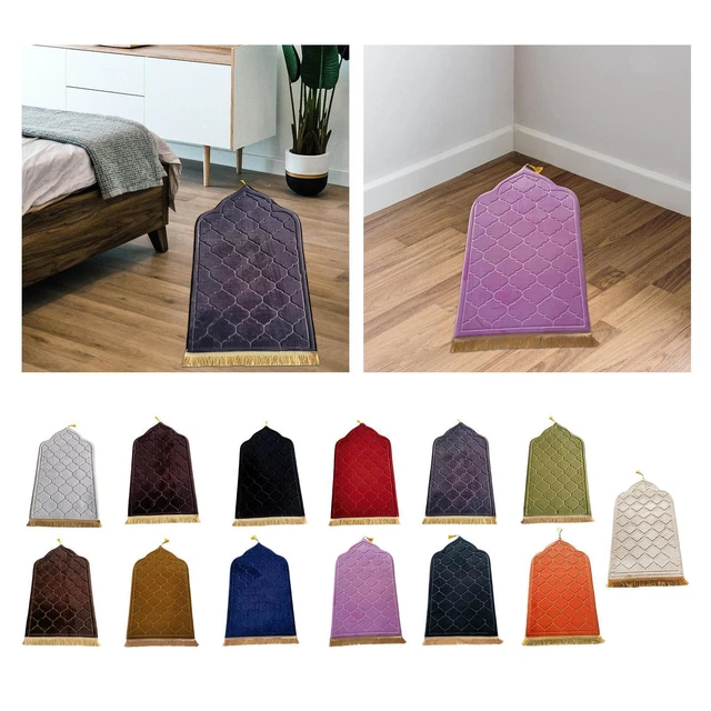 Tapis de prière en flanelle Tapis de culte Tapis de voyage pour cadeaux de