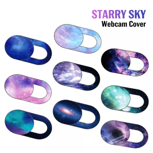 3Pcs Starry Sky WebCam Camera Cover Privacy Slider Stickers for Laptops Phone_>'