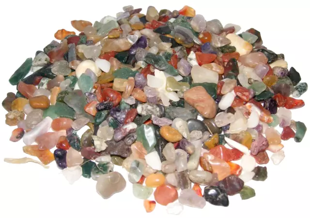 1KG Bags Decorative Stones Craft Gravel Mixed Natural Gemstone Crystal Chips