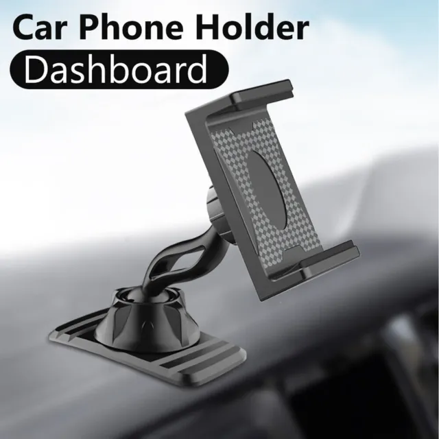 Black 360° Car Dashboard Mount Holder Stand Clamp Cradle Clip for Cell Phone GPS