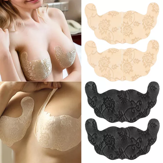 Dentelle Soutien-Gorge Poitrine Ascenceur Dessus Invisible Bande Tétons Tapis