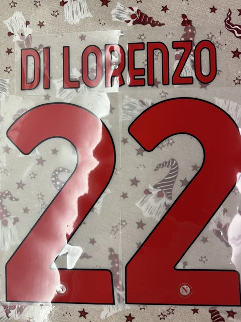 Kit Nom Et Numéro SSC Napoli Gianello 22 – Macron – Saison 2009/10