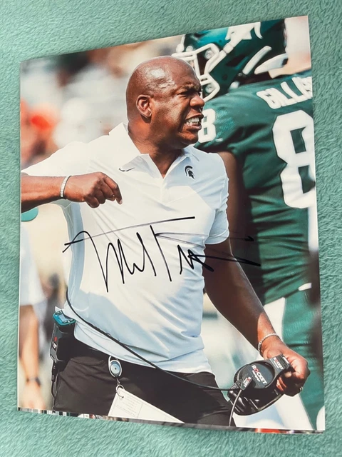 MEL TUCKER signed MICHIGAN STATE SPARTANS FOOTBALL 8x10 photo C