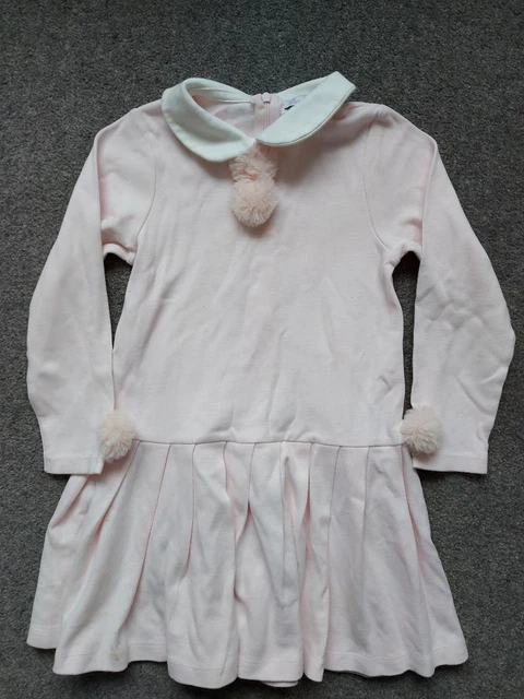 Patachou Girls, Light Pink Long Sleeve Dress   5 Yrs  110Cm
