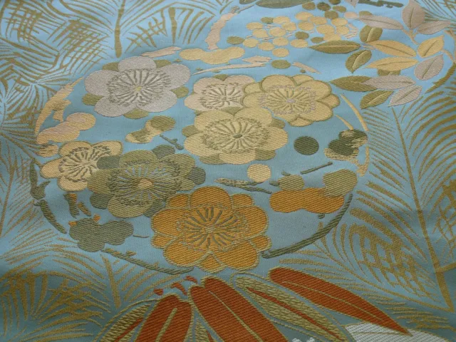 Kravet Coutour Imperial Kimono Silk Lampas Mineral Blue Bty Msrp$270/Y