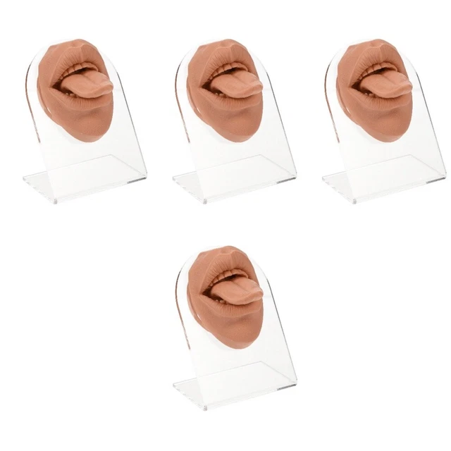 4 set unghie modello lingua in silicone strumento viso