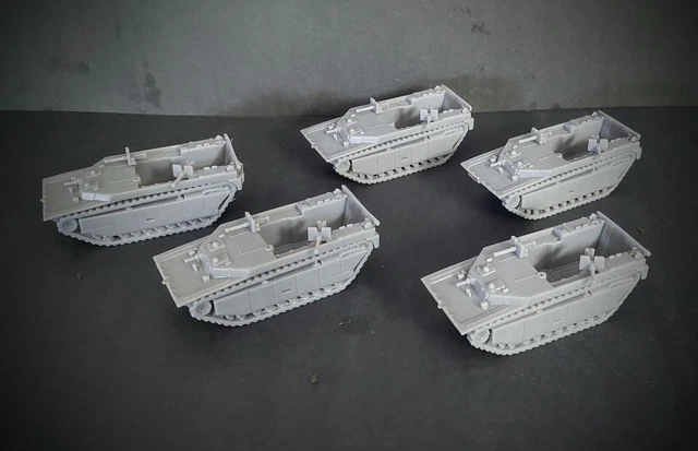 Flames of war U.S. LVT Landing Craft Tank Company  LOT X5 15mm