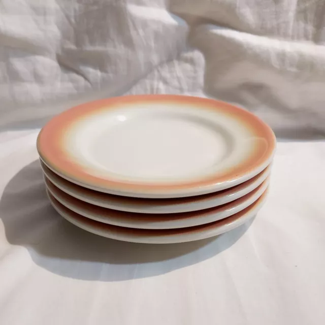 Anchor Hocking Shenango China Set of 4 Bread - Desert Plates 6 1/8"