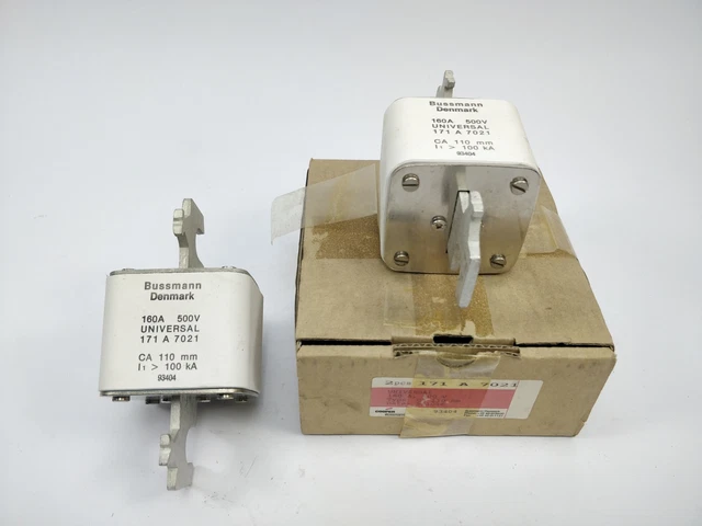 Bussmann 171A7021 Fusible 160A 500V Universel Environ 110mm 100kA 2 Scp