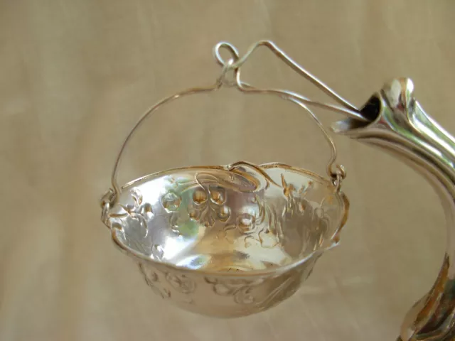 Antique French Sterling Silver Tea Strainer,Art Nouveau.