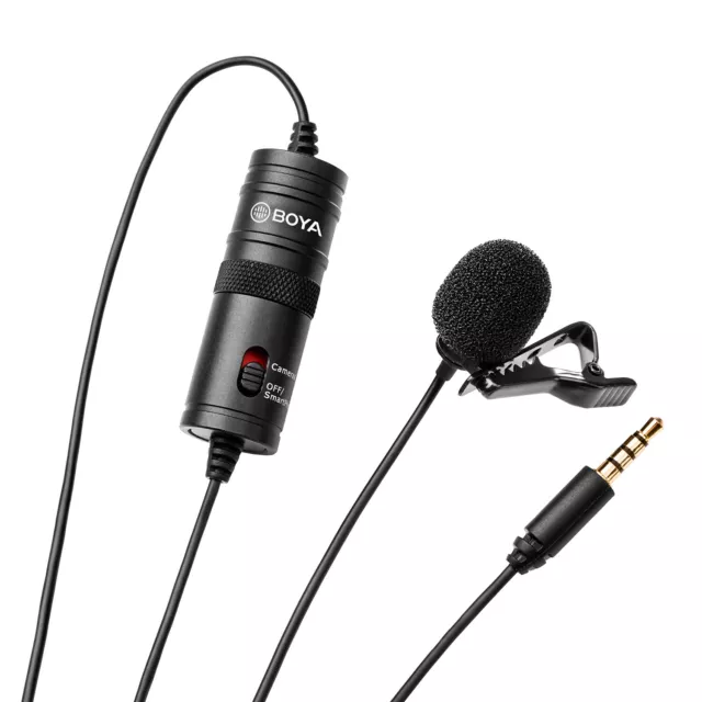 BOYA BY-M1 Omnidirectional Lavalier Microphone For Canon Nikon Sony DSLR Kamera 3