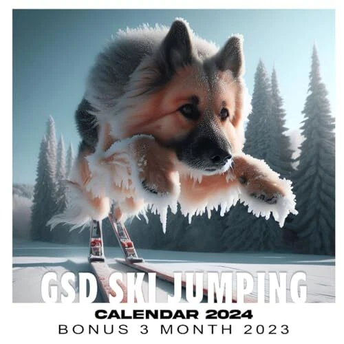 GSD SKI JUMPING Calendar 2024 Jan 2024 to Dec 2024 Bonus 3 Months Last