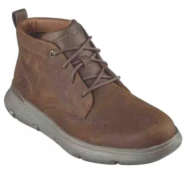 Nib Me's Skechers 204903/Cdb Garza Fontaine Classic Fit Mf D. Brown Chukka Boots