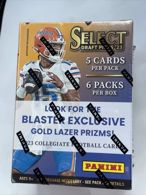 2023 PANINI SELECT DRAFT PICKS Collegiate Football Blaster Box 30 Cards Sealed