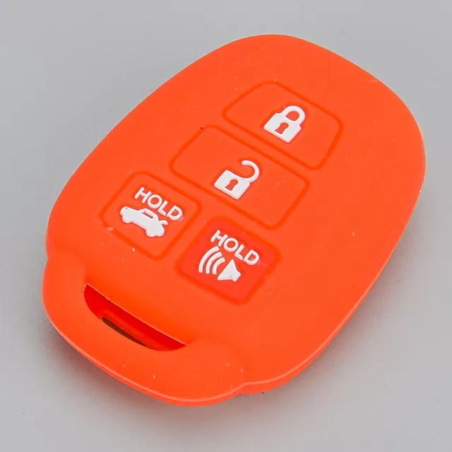 Red Car Silicone Key Case Cover Remote Fob Fit For Toyota Corolla 2014-18 Hot