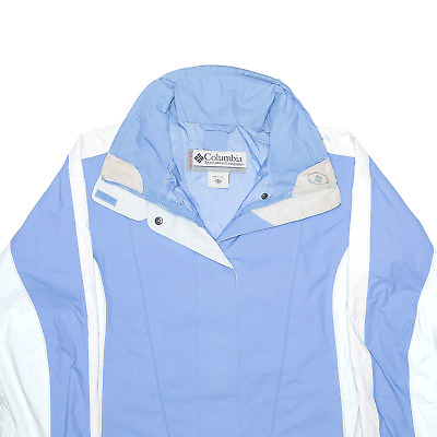 COLUMBIA VERTEX Pioggia con Cappuccio Regolare blu nylon giacca Ragazze XL 2