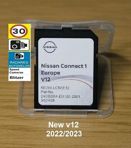 ✔️ New SD NISSAN v12 2022 - 2023 Navi Connect 1 Europa + Radar - Autovelox