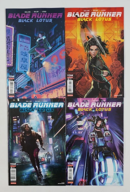 Blade Runner: Black Lotus #1-4 VF/NM complete series Titan Comics all B variants