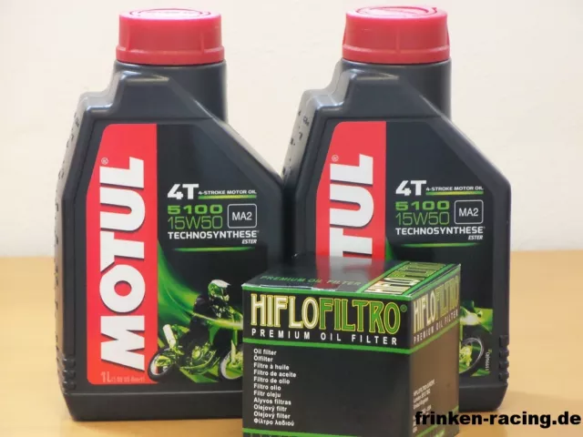 Motul 5100 15W50  / Ölfilter MZ / MuZ 125 RT, SM , SX