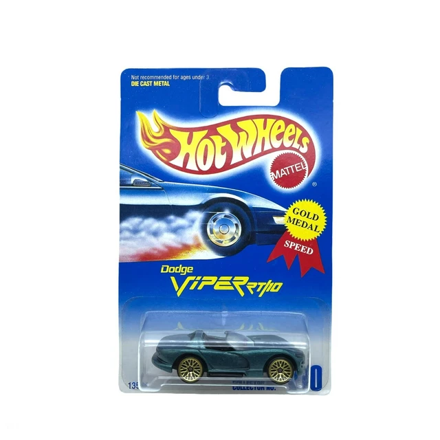 Hot Wheels Dodge Viper RT/10 Convertible Car Green Diecast 1/64 Collector #210