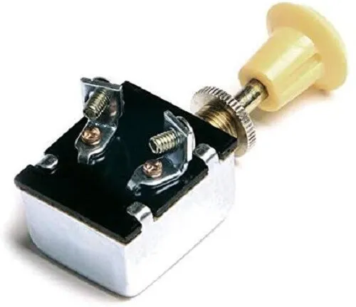 Grote 82-2102 Push Pull Switch, 15 Amp, 2 Screw, On/Off
