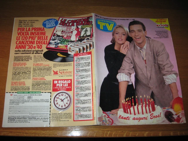 TV SMILES SONGS=1987/44=PATSY Kensit Eros Ramazotti=Romina Power=Alpha ...