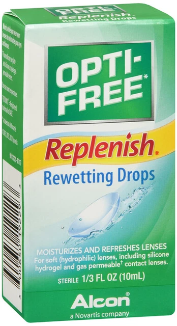 Opti-Free Replenish Rewetting Drops, 10-mL