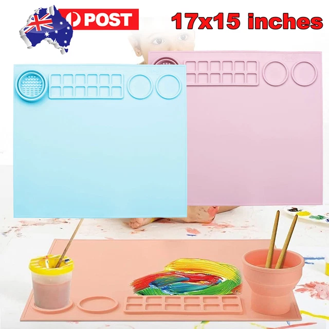 Non-Stick Silicone Drawing Board Pigment Palette Silicone Painting Mat Clay Mat