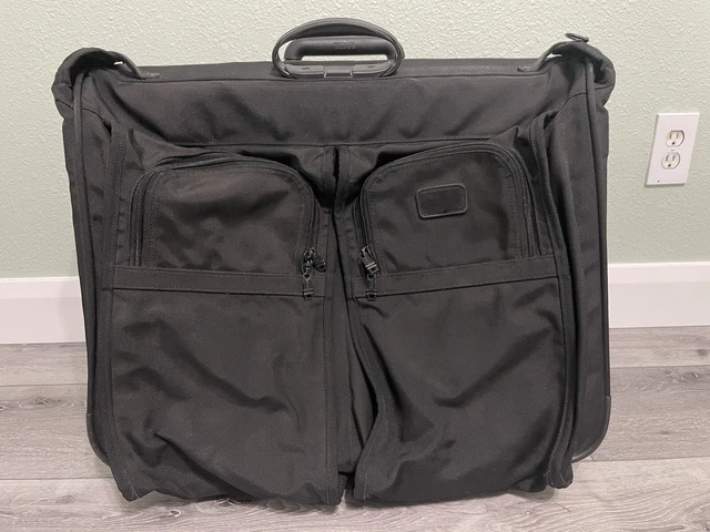 TUMI Alpha Collection 2231D3 black ballistic nylon ROLLING SUITCASE Garment BAG