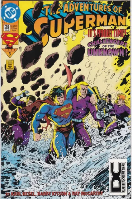 Adventures Of Superman #508 and #509 1994 DC Universe DCU Logo Variant RARE HTF