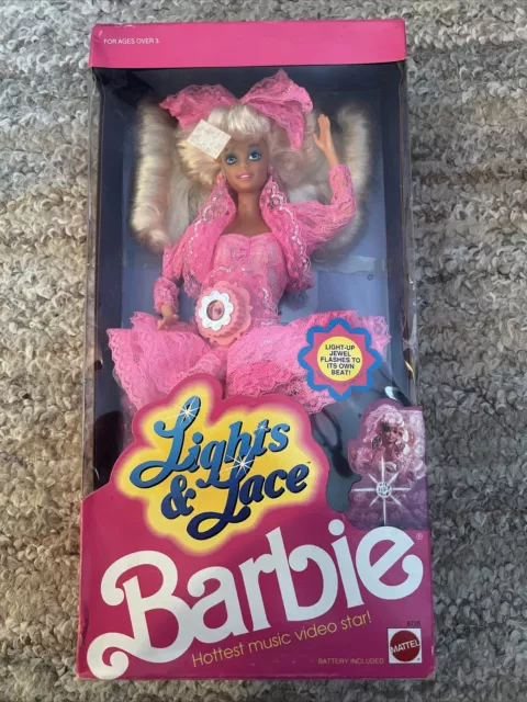 Lights And Lace Barbie Doll Vintage 1990 Barbie Doll  Mattel