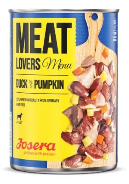 6x 400g Josera Meat Lovers Pure DUCK & PUMPKIN nourriture monoprotéinée...