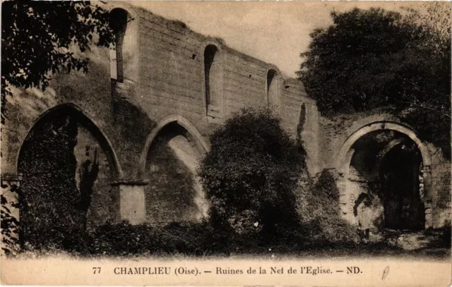 CPA AK Champlieu OISE - Ruines de la Nef de l'Église (423790)