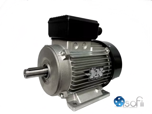 Motore elettrico monofase V220 giri/minuto 1400 - 2800 rpm con piedi potenza HP3