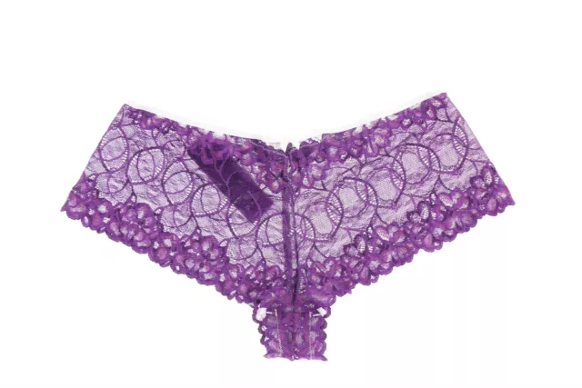 Felina 242140 Womens Underwear 2-Pack Lace Boyshorts Purple Size Large 2