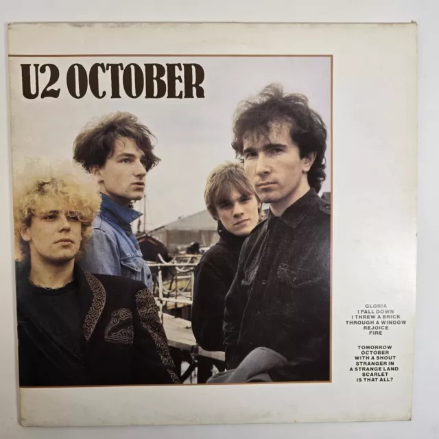 U2 October Vinyl 12" LP Record Island 1981 VG+/VG+