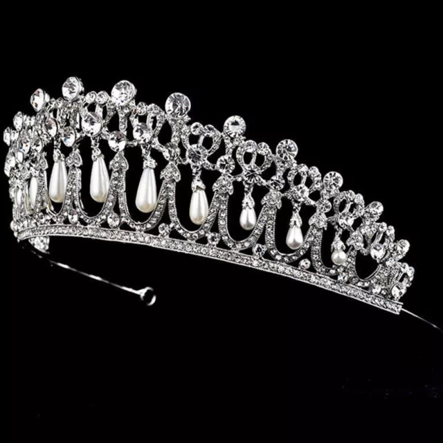 Deartiara cristal strass princesse Diana amour noeud diadème couronne de mariage