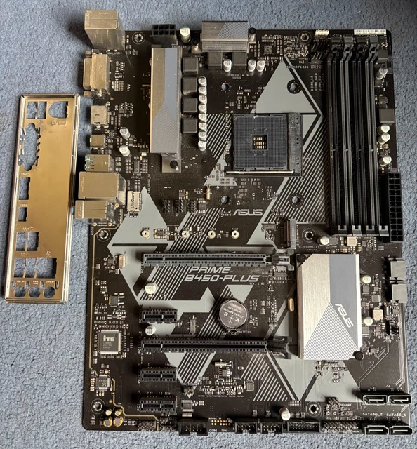 ASUS PRIME B450-PLUS ATX AM4 DDR4 Motherboard with I/O Shield £73.49 ...
